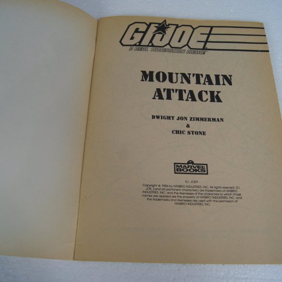 G.I.Joe Coloring Book - Mountain Attack! A Real American Hero - Marvel Books 80s - Picture 3 of 6